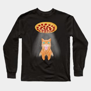 Cat pizza lover Long Sleeve T-Shirt